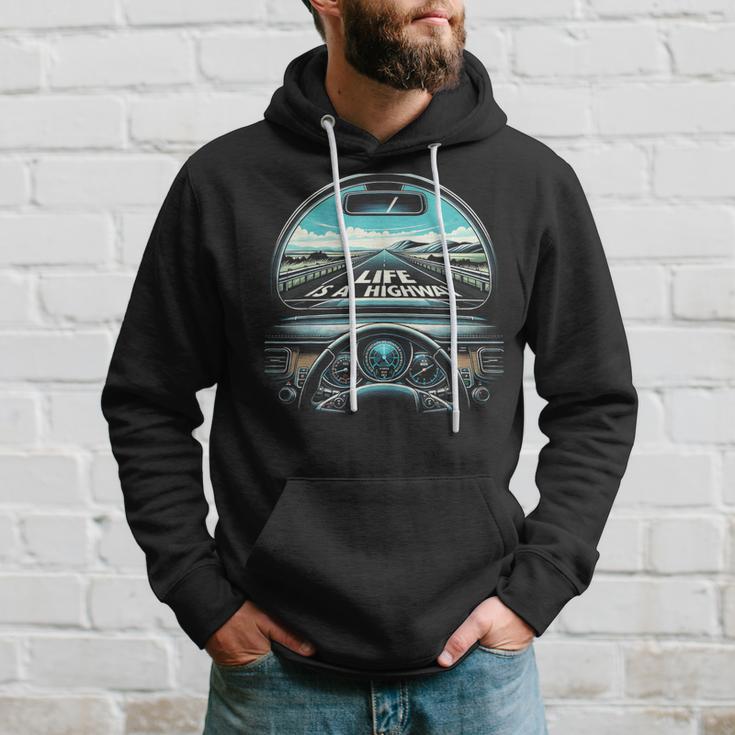 Life Is A Highway Road Trip Graphic Hoodie Gifts for Him