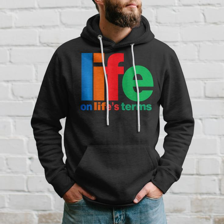 Life On Life's Terms Aa & Na Slogans Sayings Hoodie Gifts for Him