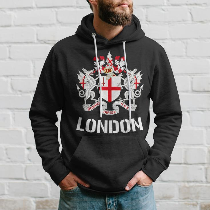 London City Crest Emblem Uk Britain Queen Elizabeth Hoodie Gifts for Him