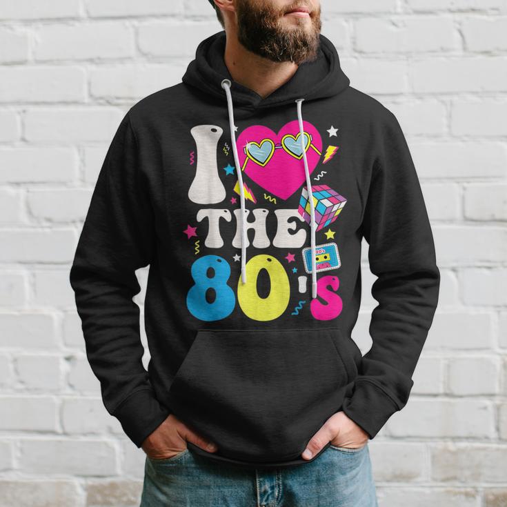 I Love The 80S Vintage Retro 80'S 1980S Eighties Party Hoodie Gifts for Him