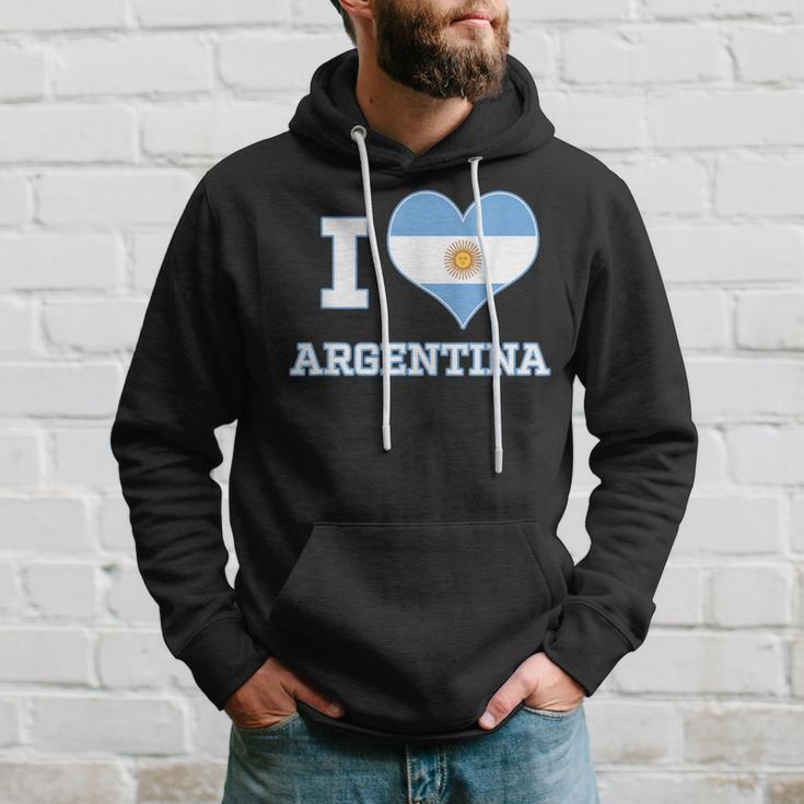 I Love Argentina National Heart-Shaped Flag CountryHoodie Gifts for Him