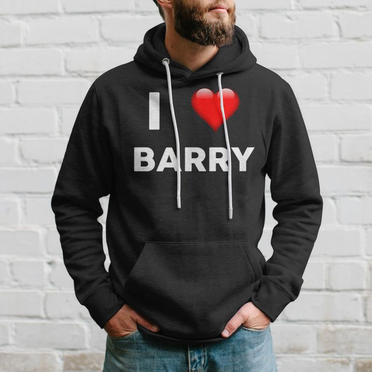 I Love Barry Name Barry Hoodie Gifts for Him