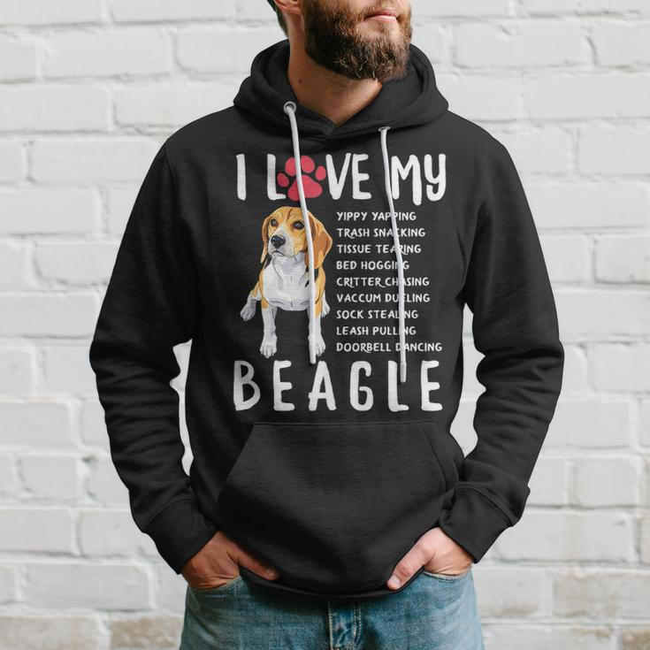 I Love My Beagle Beagle Lover Gif Hoodie Gifts for Him