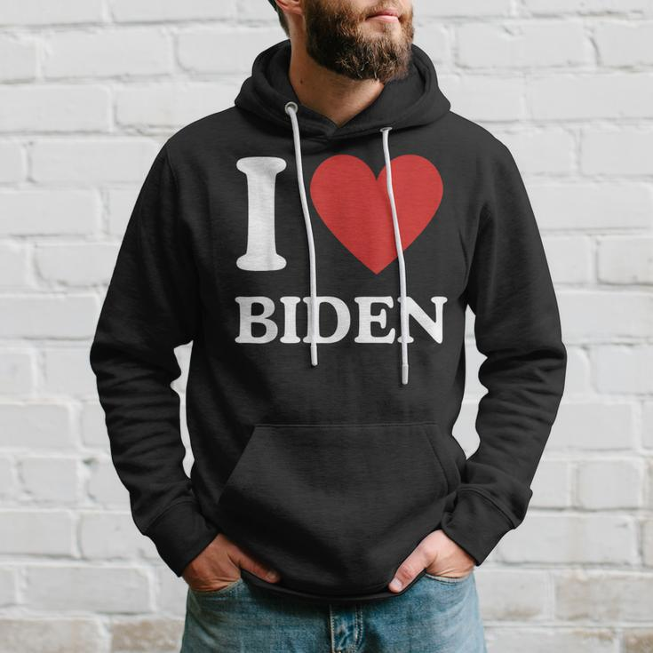 I Love Biden Heart Joe Show Your Support Hoodie Gifts for Him