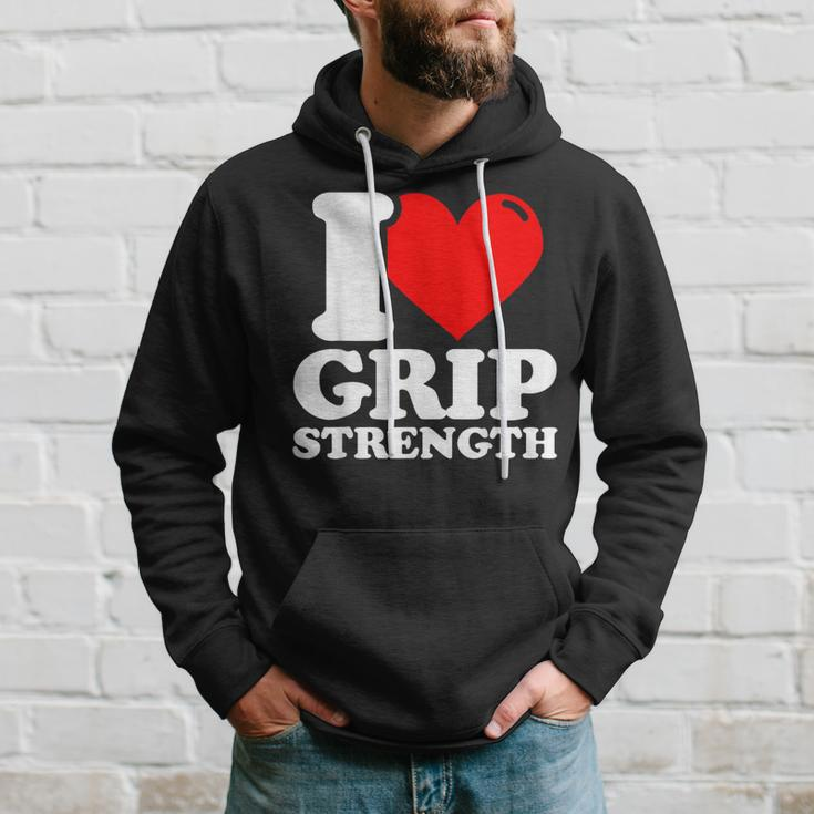 I Love Grip Strength Fitness Hoodie Gifts for Him
