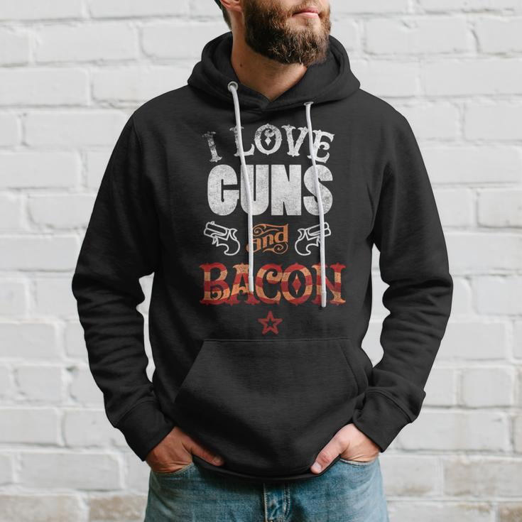 I Love Guns And Bacon Gun Lover Freedom Usa Hoodie Gifts for Him