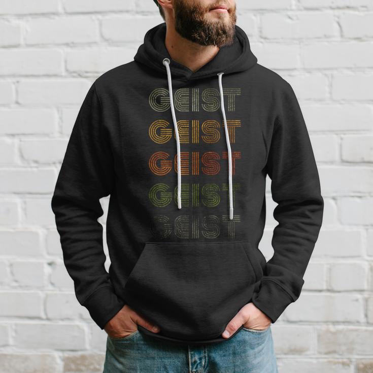 Love Heart Geist Grungeintage-Stil Schwarzer Geist Hoodie Geschenke für Ihn