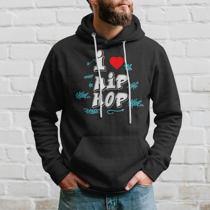 I Love Hip Hop Herz Rap Und Hip Hop Fan Kapuzenpullover Geschenke für Ihn