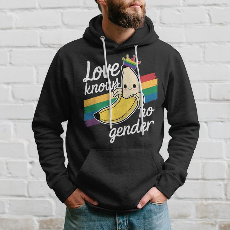 Love Knows No Gender Kawaii Banana Pride Celebration Hoodie Gifts for Him