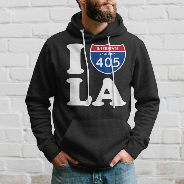 I Love La 405 Freeway Los Angeles Hoodie Gifts for Him