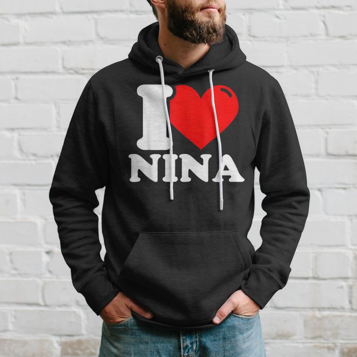 I Love Nina Kapuzenpullover Geschenke für Ihn