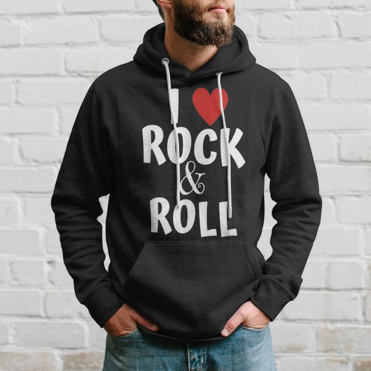 I Love Rock & Roll Music For Fans Rock And Roll For Young Hoodie Gifts for Him