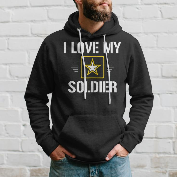 I Love My Soldier Military Army Hoodie Gifts for Him