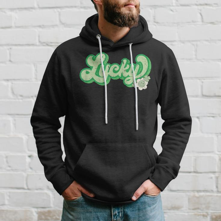 Lucky St Patrick's Day Retro Hoodie Gifts for Him