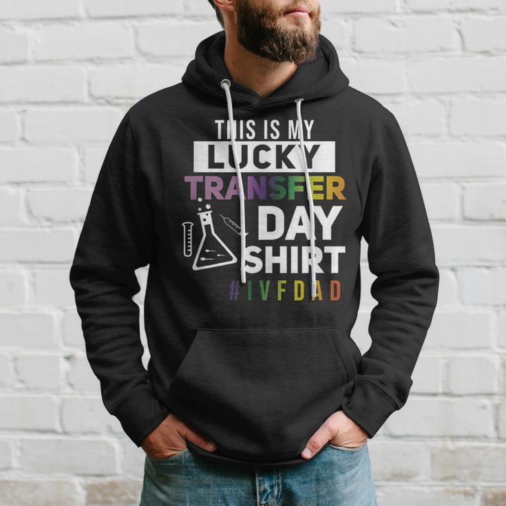 This Is My Lucky Transfer Day Ivf Dad Hoodie Gifts for Him