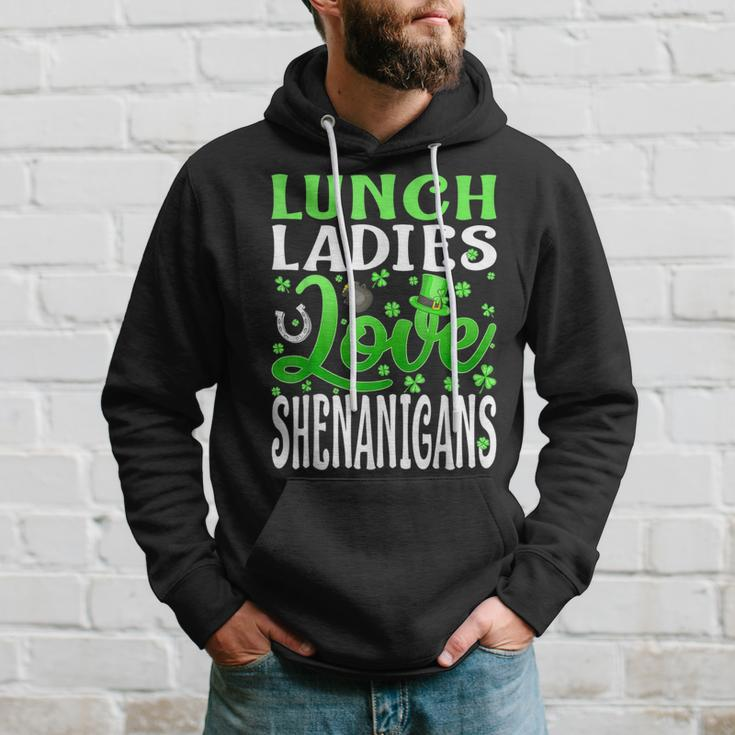Lunch Lady Love Shenanigans St Patrick's Day Hoodie Gifts for Him