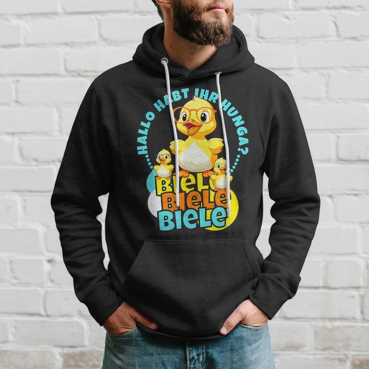 Lustige Enten Hallo Habt Ihr Hunger Biele Biele Biele Hoodie Geschenke für Ihn