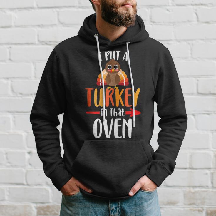 Lustige Türkei Papa Thanksgiving Schwangerschaft Ankündigung Kapuzenpullover Geschenke für Ihn