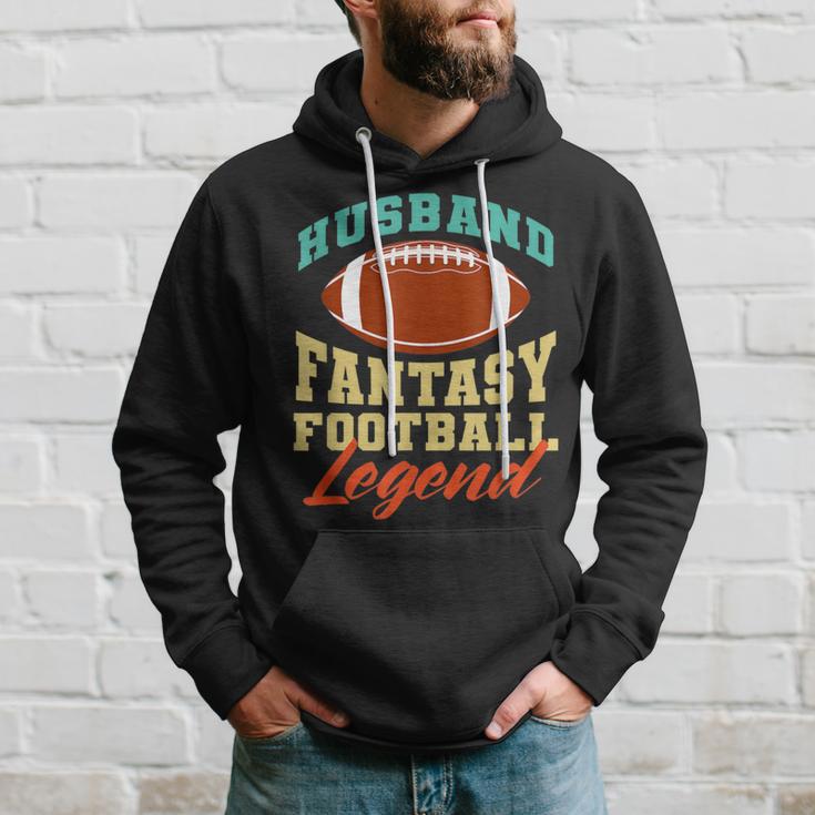 Lustiger Ehemann Papa Fantasy Football Legend Kapuzenpullover Geschenke für Ihn