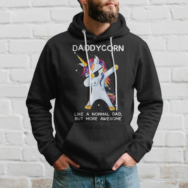 Lustiges Dabbing Einhorn Daddycorn Dab Unicorns Daddy Papa Geschenk Kapuzenpullover Geschenke für Ihn