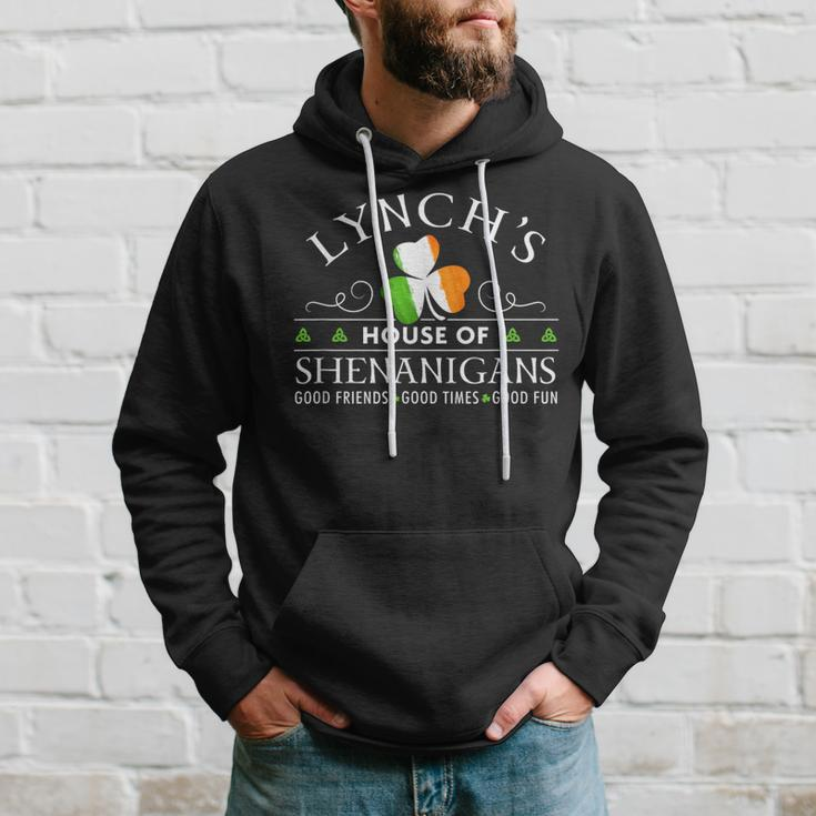Lynch House Of Shenanigans Irish Family Name Hoodie Gifts for Him