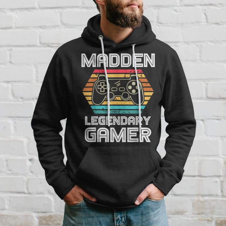 Madden Legendary Video Gamer Custom Name Personalized Gaming Hoodie Gifts for Him