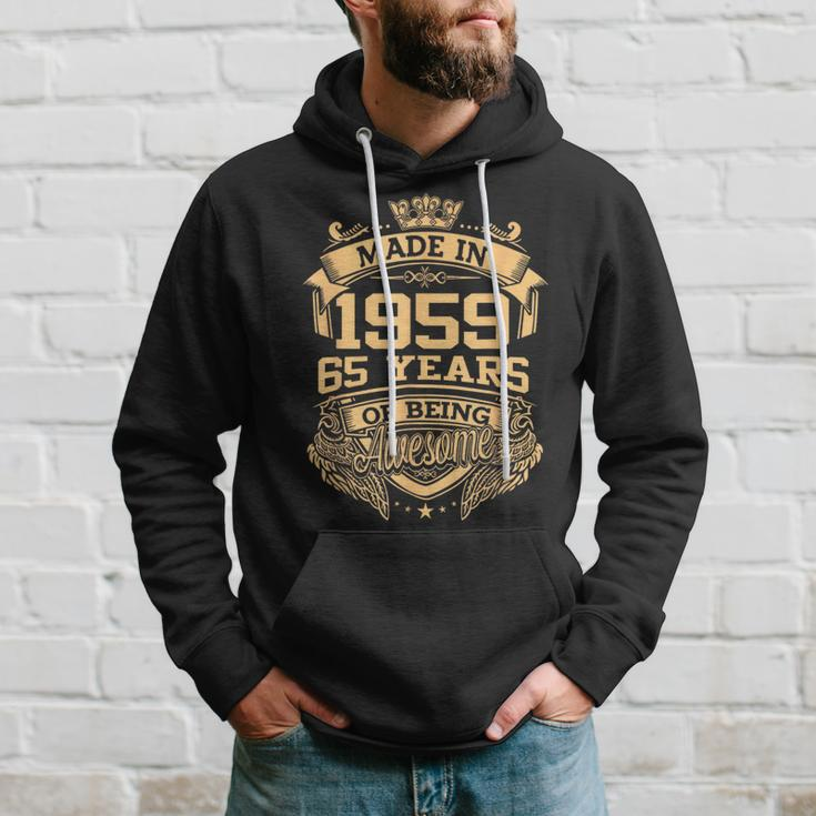 Made In 1959 65 Years Of Being Awesome 65Th Birthday Hoodie Gifts for Him