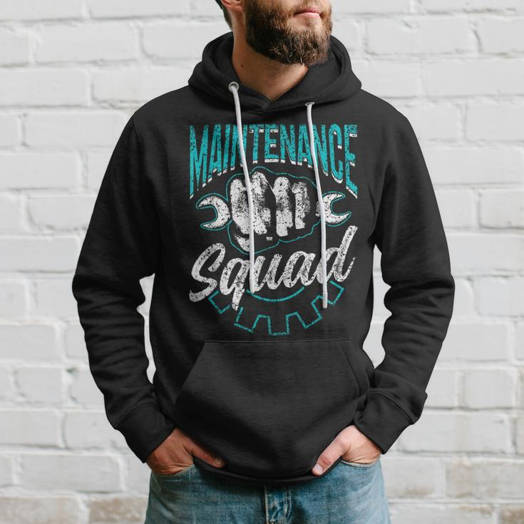 Maintenance Squad Technician Worker Maintenance Man Hoodie Gifts for Him