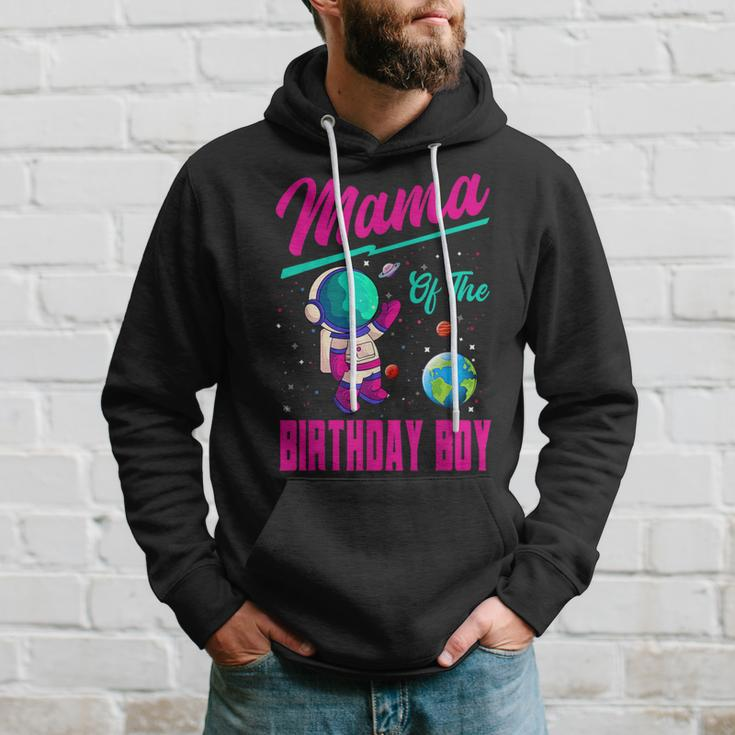 Mama Of The Birthday Boy Space Party Planet Astronaut Bday Hoodie Gifts for Him