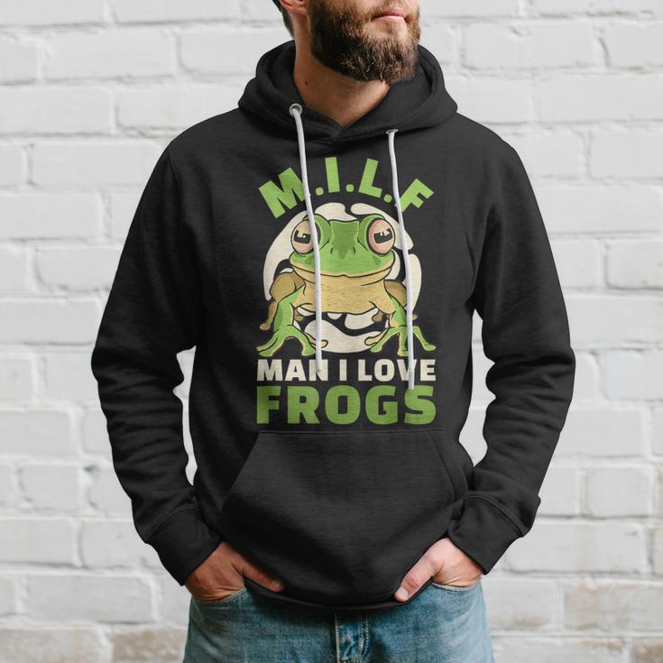 Man Ich Liebe Frogs MILF Frog Hoodie Geschenke für Ihn