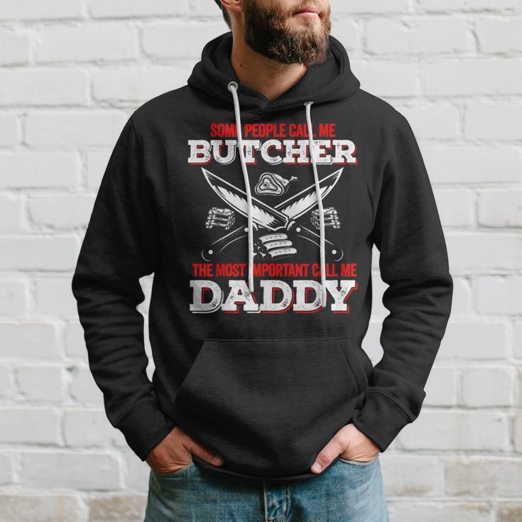 Manche Leute Nennen Mich Wichtig Nnen Mich Papa Metzger Kapuzenpullover Geschenke für Ihn