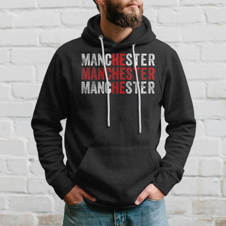 Manchester England Flag Uk Kapuzenpullover Geschenke für Ihn