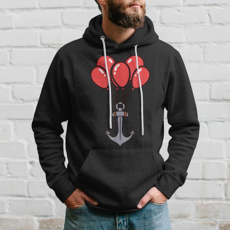 Maritim Anker Luftballons Geburtstag Grüße Seemann Ahoi Hoodie Geschenke für Ihn