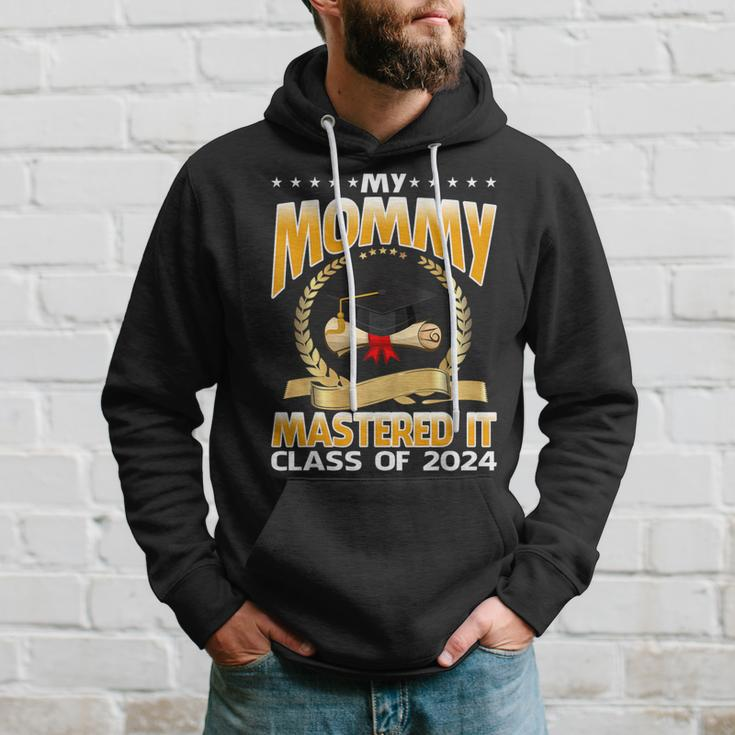 Masters Graduation My Mommy Mastered It Class Of 2024 Hoodie Gifts for Him