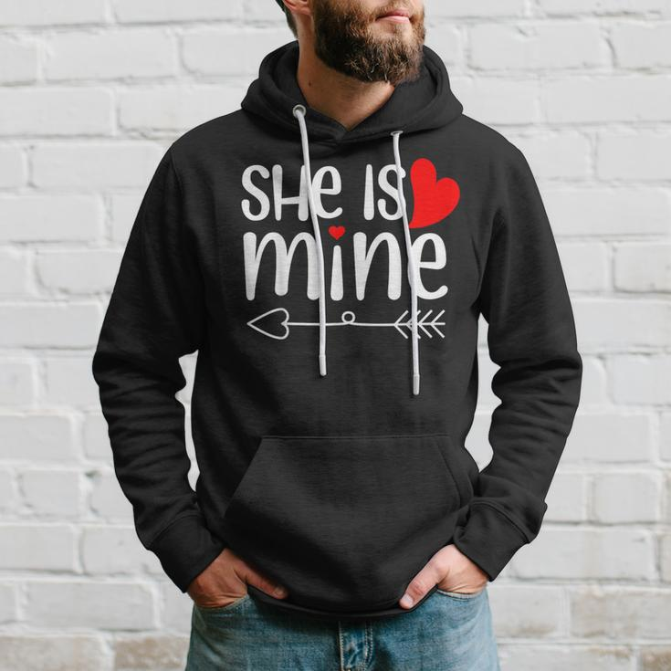Matching His Hers He's Mine She's Mine Valentines Day Couple Hoodie Gifts for Him
