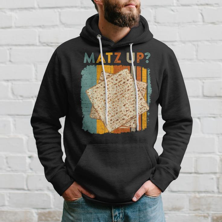 Matz Up Matzo Slang Wassup What's Up Wuzzup Pessah Sweat à capuche Cadeaux pour lui