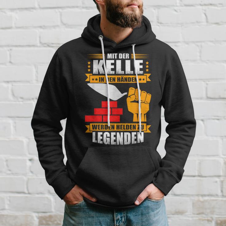 Maurer-Helden Hoodie Mit Der Kelle in Den Händen für Herren Geschenke für Ihn