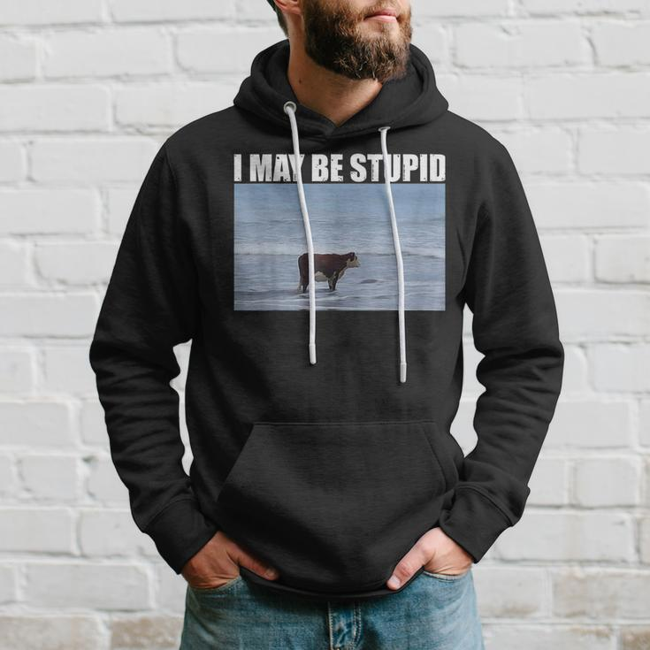I May Be Stupid Cow Meme I May Be Stupid Hoodie Gifts for Him