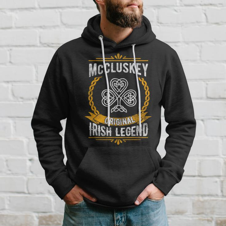Mccluskey Irish Name Vintage Ireland Family Surname Hoodie Gifts for Him