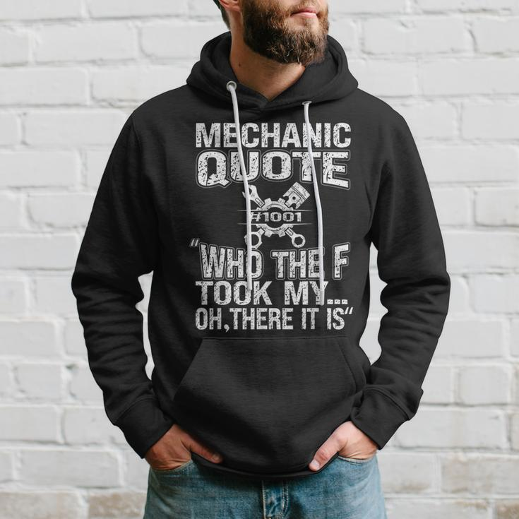 Mechanic Car Guy Mechanic Quote Hoodie Gifts for Him