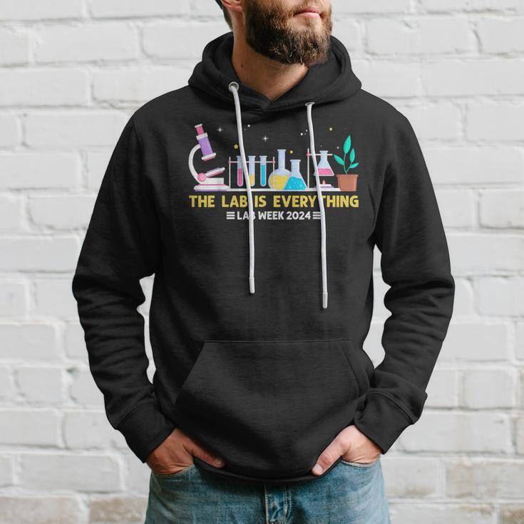 Medical Laboratory Week 2024 The Lab Is Everything Hoodie Gifts for Him
