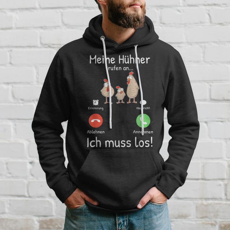 Meine Hühner Rufen An Bauer Turkey Farmer Hoodie Geschenke für Ihn