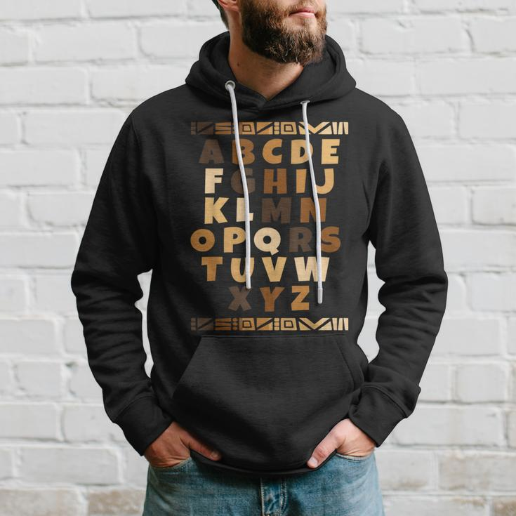 Melanin Alphabet Black History Month Blm Teachers Students Hoodie Gifts for Him