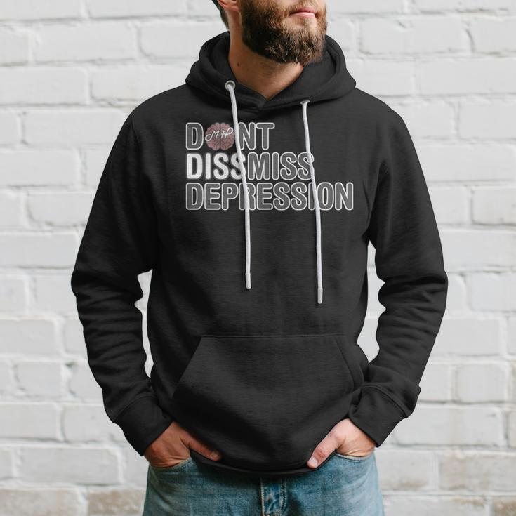 Mental Health Worker Don't Dismiss Depression Hoodie Gifts for Him