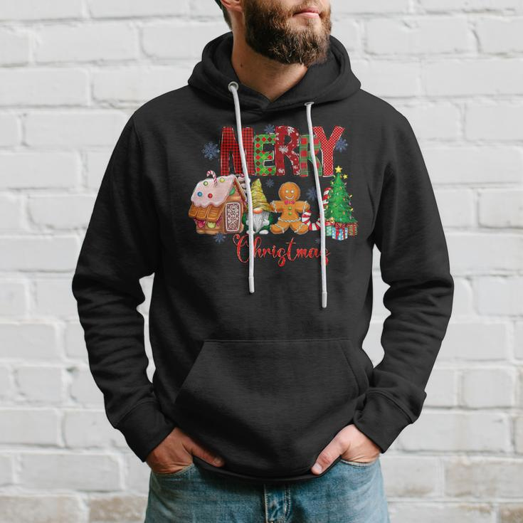 Merry Christmas Candy House Lemon Gnome Gingerbread Pajamas Hoodie Gifts for Him