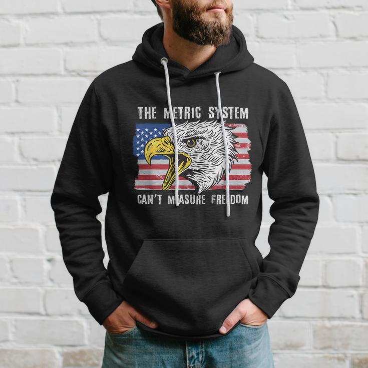 The Metric System Can't Measure Freedom 4Th Of July Hoodie Gifts for Him
