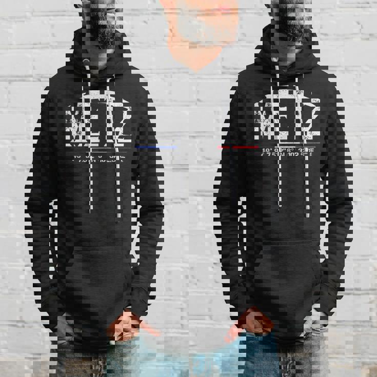Metz France Coordonnées Gps Sweat à capuche Cadeaux pour lui