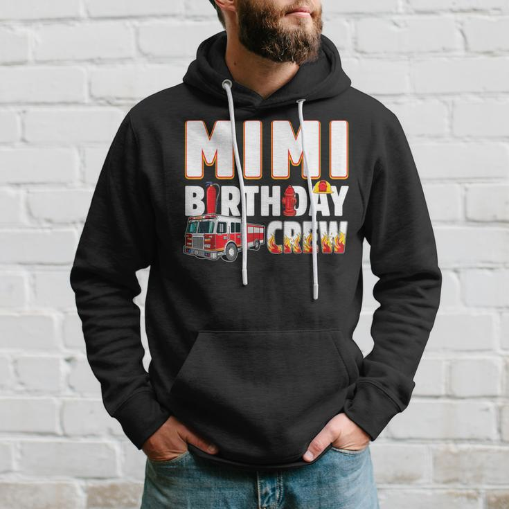 Mimi Birthday Crew Fire Truck Firefighter Hoodie Gifts for Him