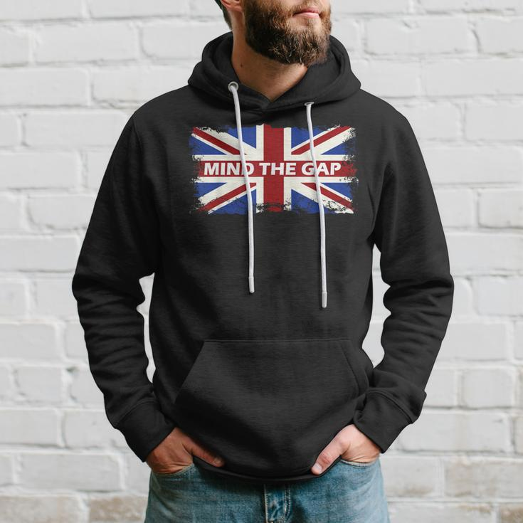Mind The Gap Union Jack London Flag British Britain Hoodie Gifts for Him