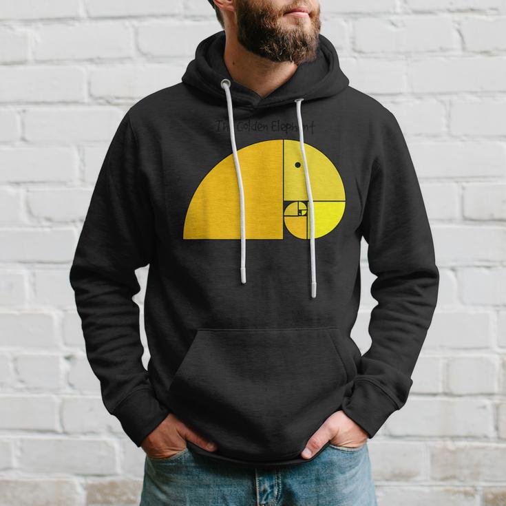 Minimalistisches Geometrisches Elefanten-Design Unisex Hoodie, Stilvolles Mode-Tee Geschenke für Ihn